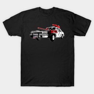 Highway Punchado Car Upgraded v. Blank Text Code RED T-Shirt